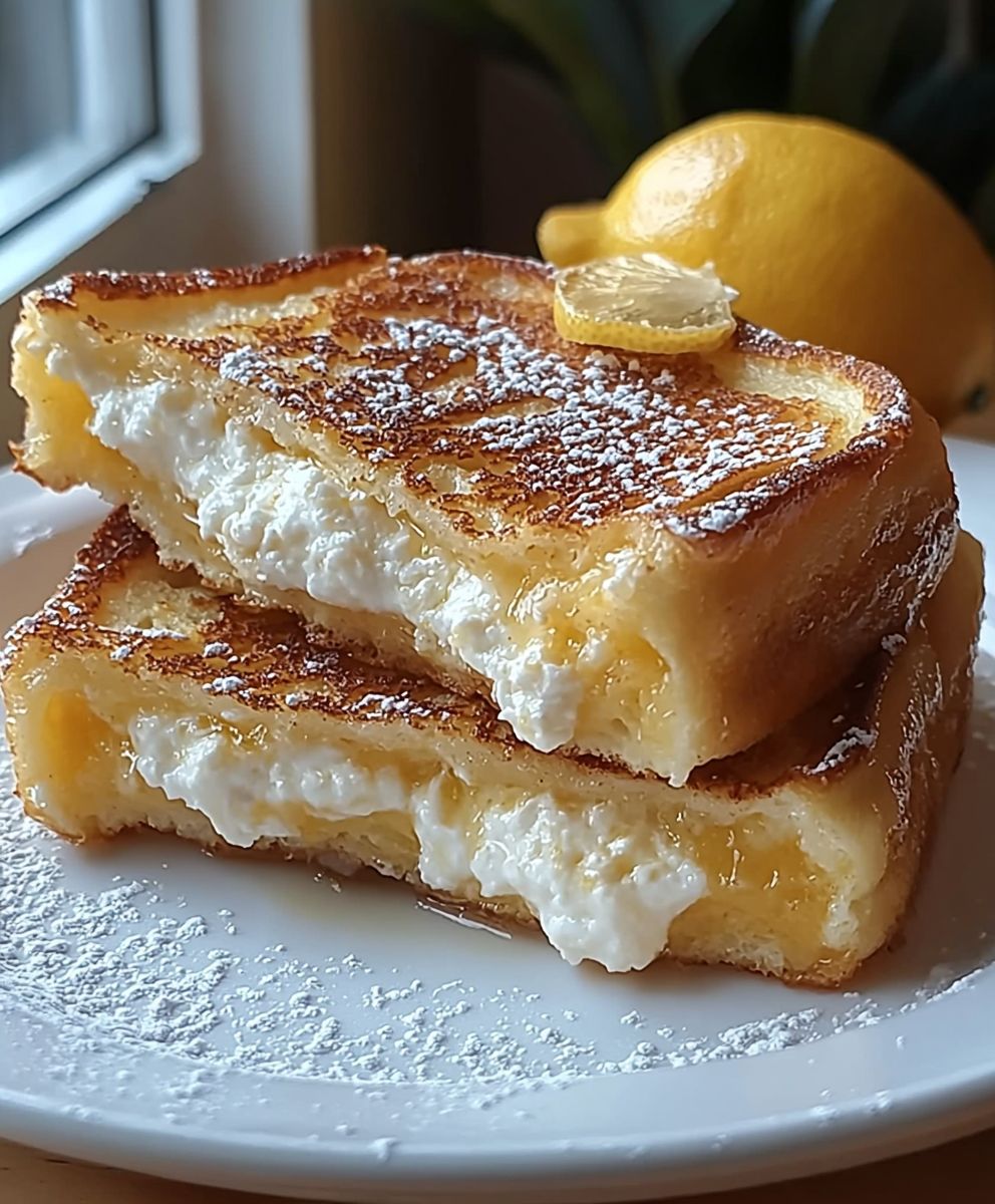 Zitronen Ricotta French Toast