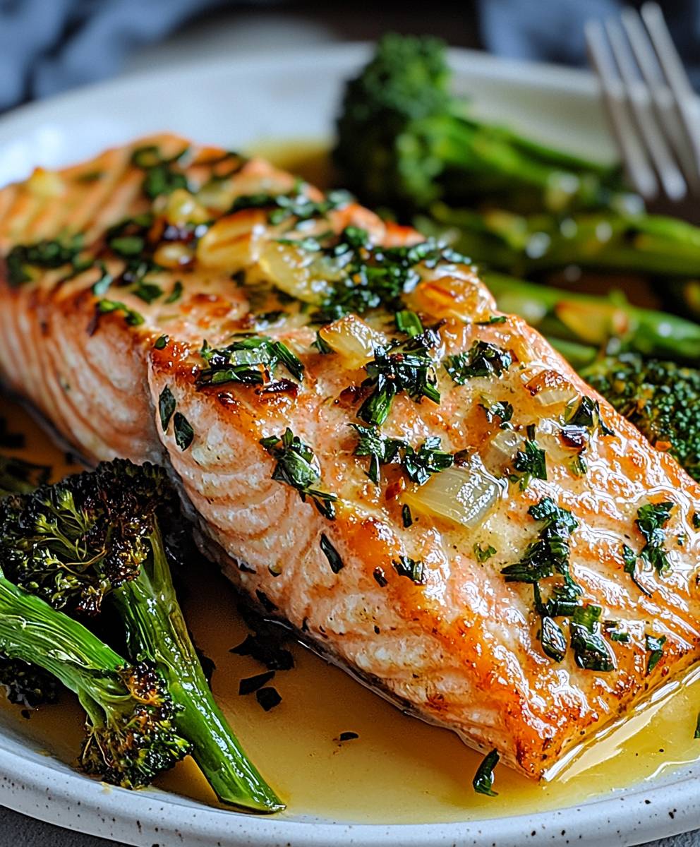 Butter Lachs Brokkoli