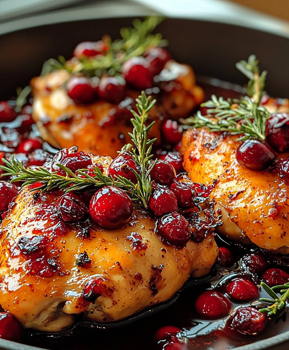 Preiselbeer Hähnchenschenkel