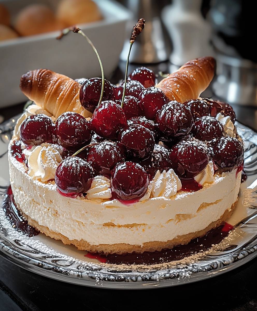 Vanillekipferl Kirsch Dessert