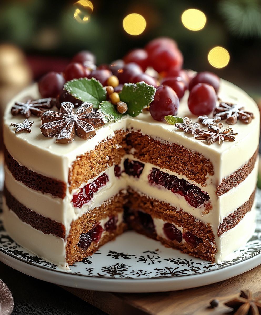 Fruchtiger Lebkuchenkuchen backen