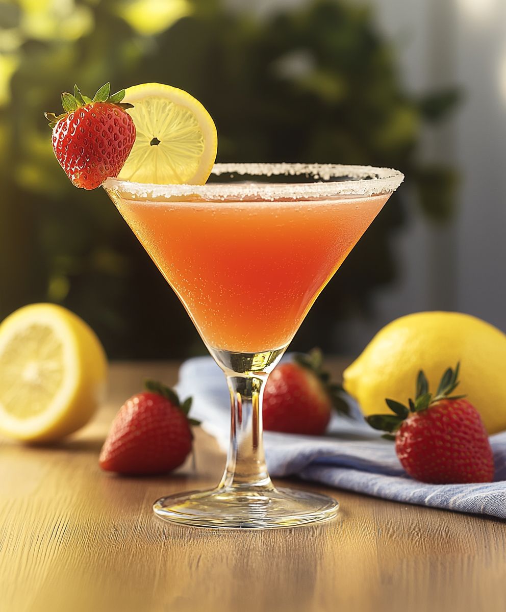Erdbeer Zitronen Martini