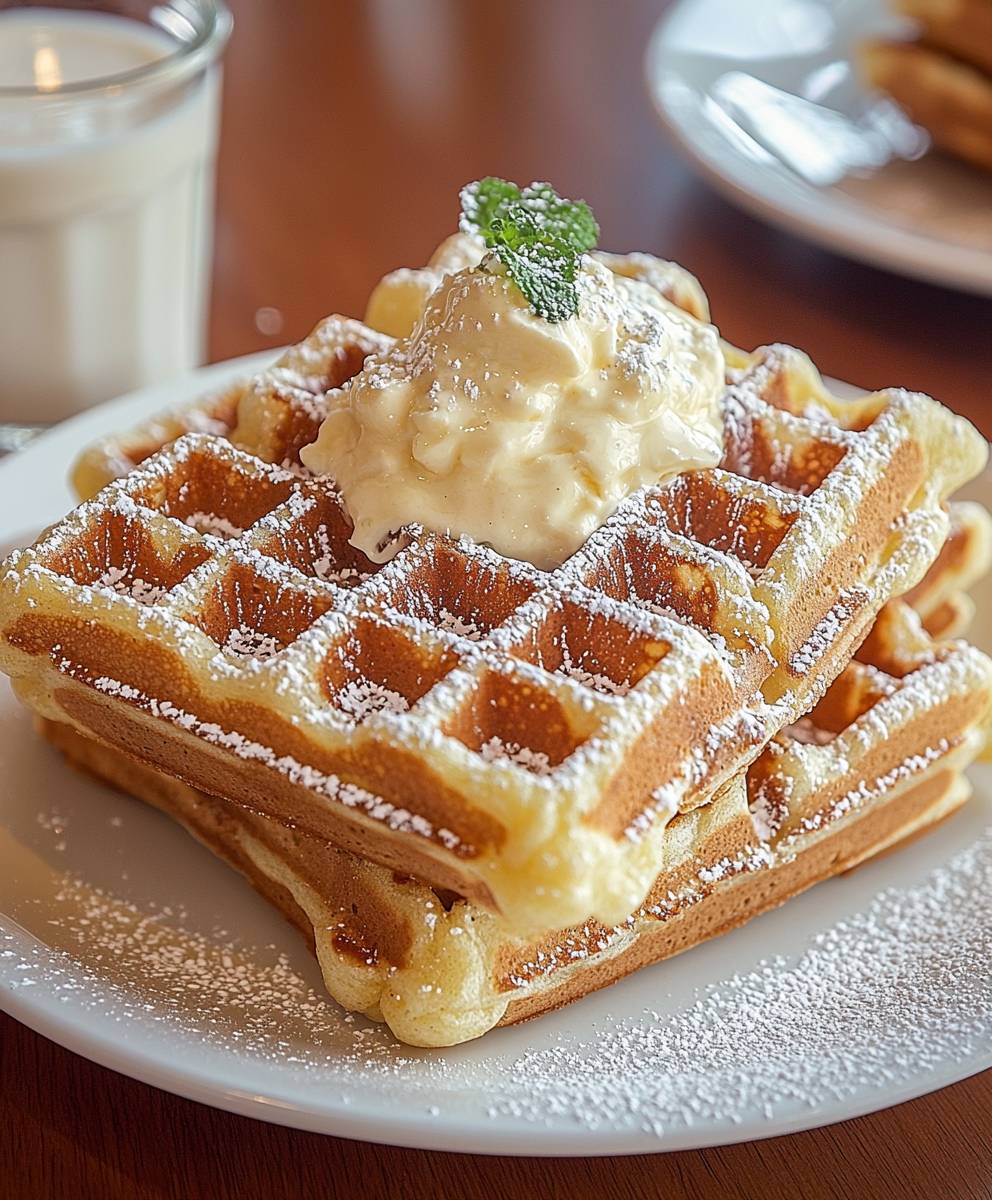 Belgische Hefe Waffeln knusprig
