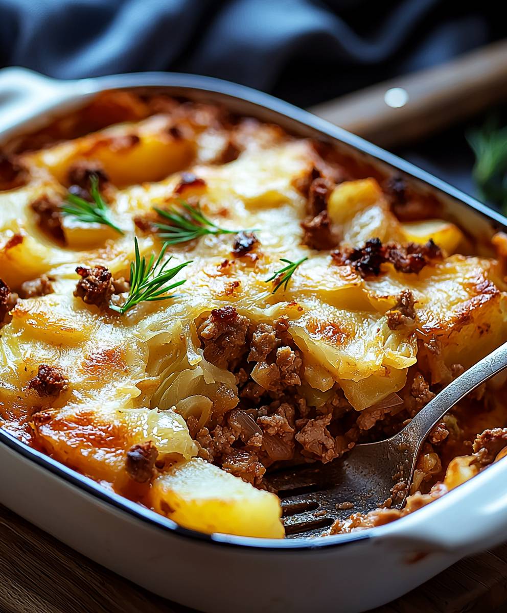 Spitzkohl Hackfleisch Auflauf Kartoffeln