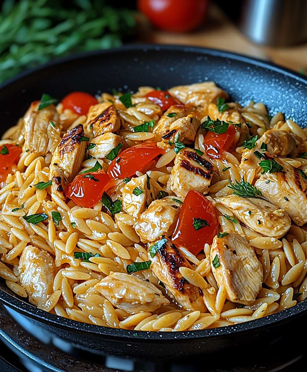 One Pot Orzo Hähnchen