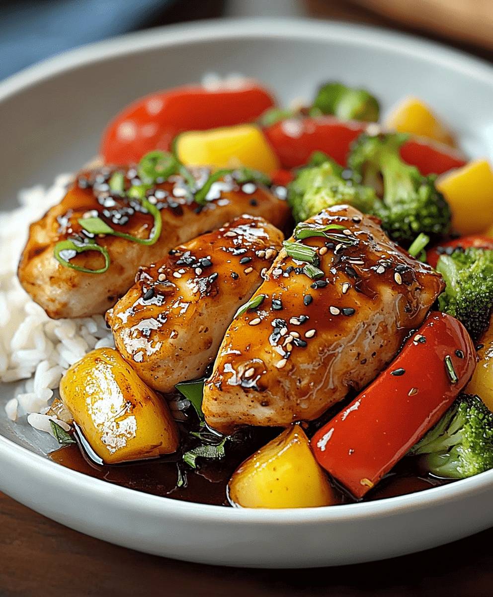 Teriyaki Hähnchen Gemüse