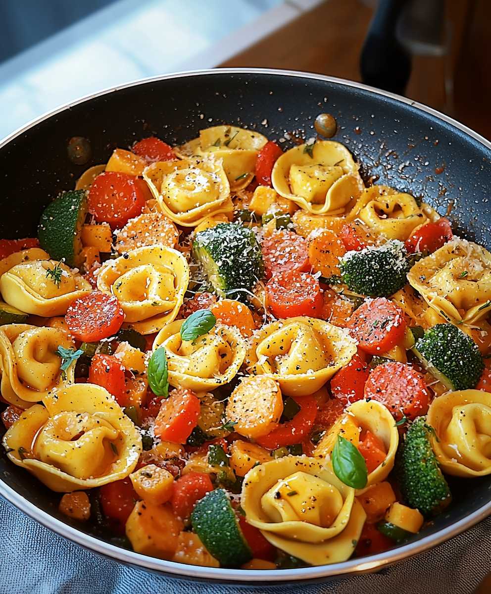 Tortellini Gemüsepfanne einfach