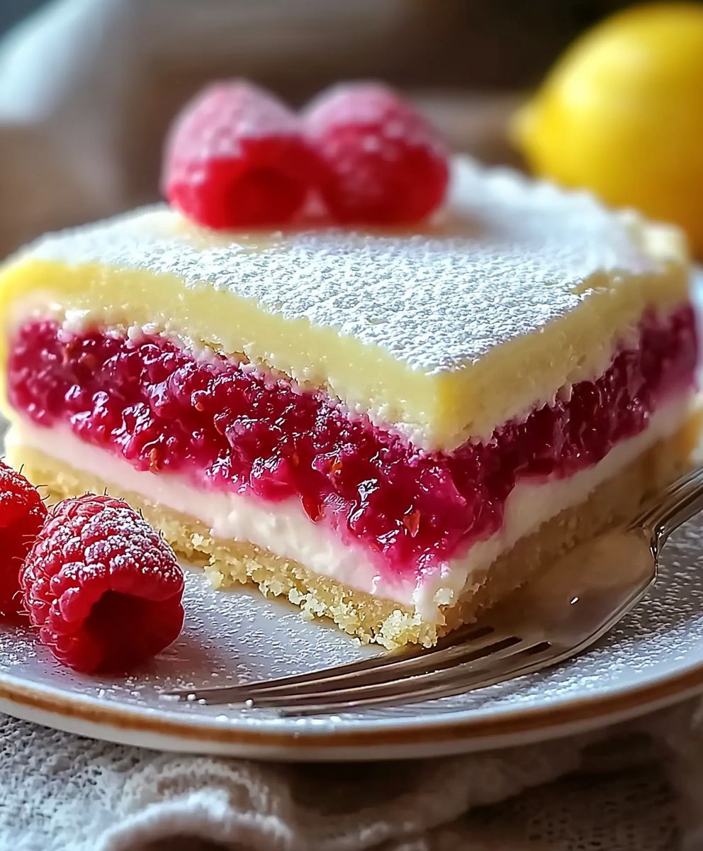 Zitronen Himbeer Kuchen backen