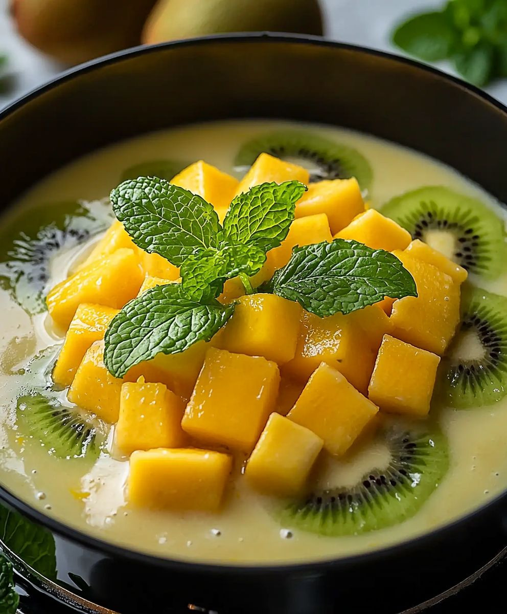 Kiwi Mango Minze Mischung