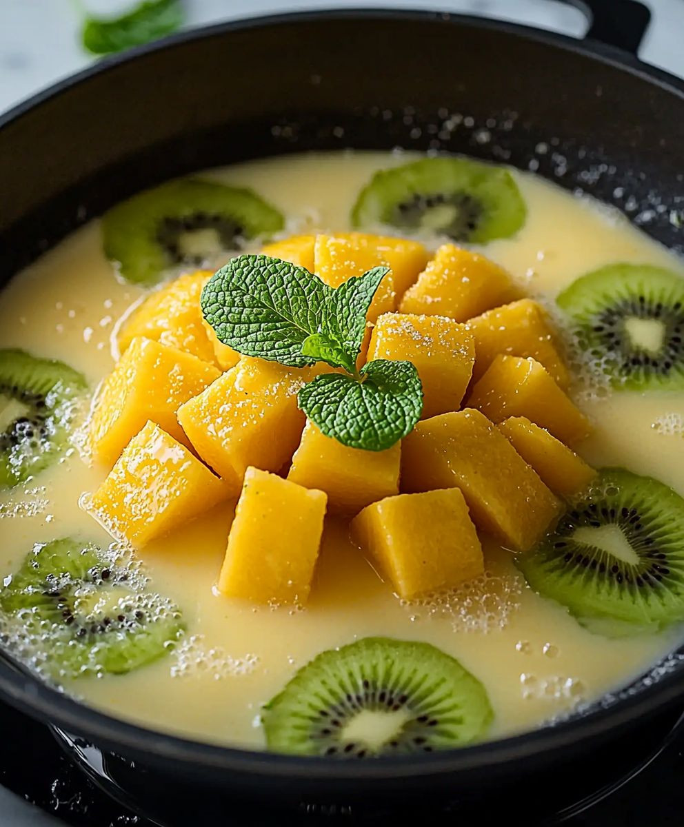 Kiwi Mango Minze Mischung