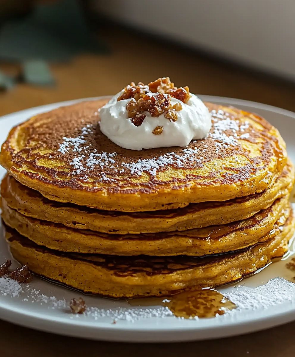 Pikante Kürbis Pfannkuchen