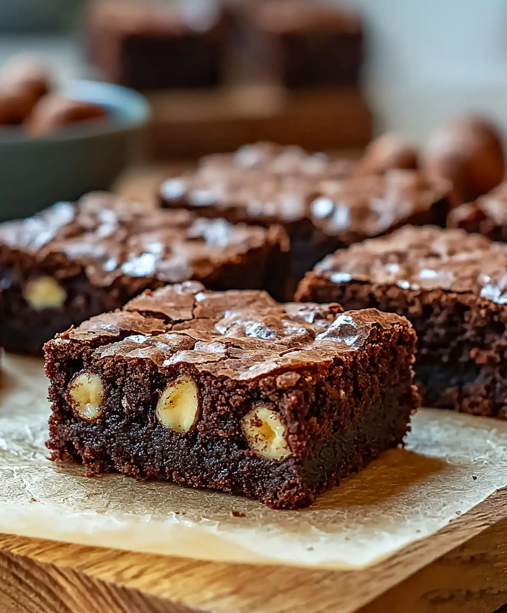 Haselnuss Brownies backen