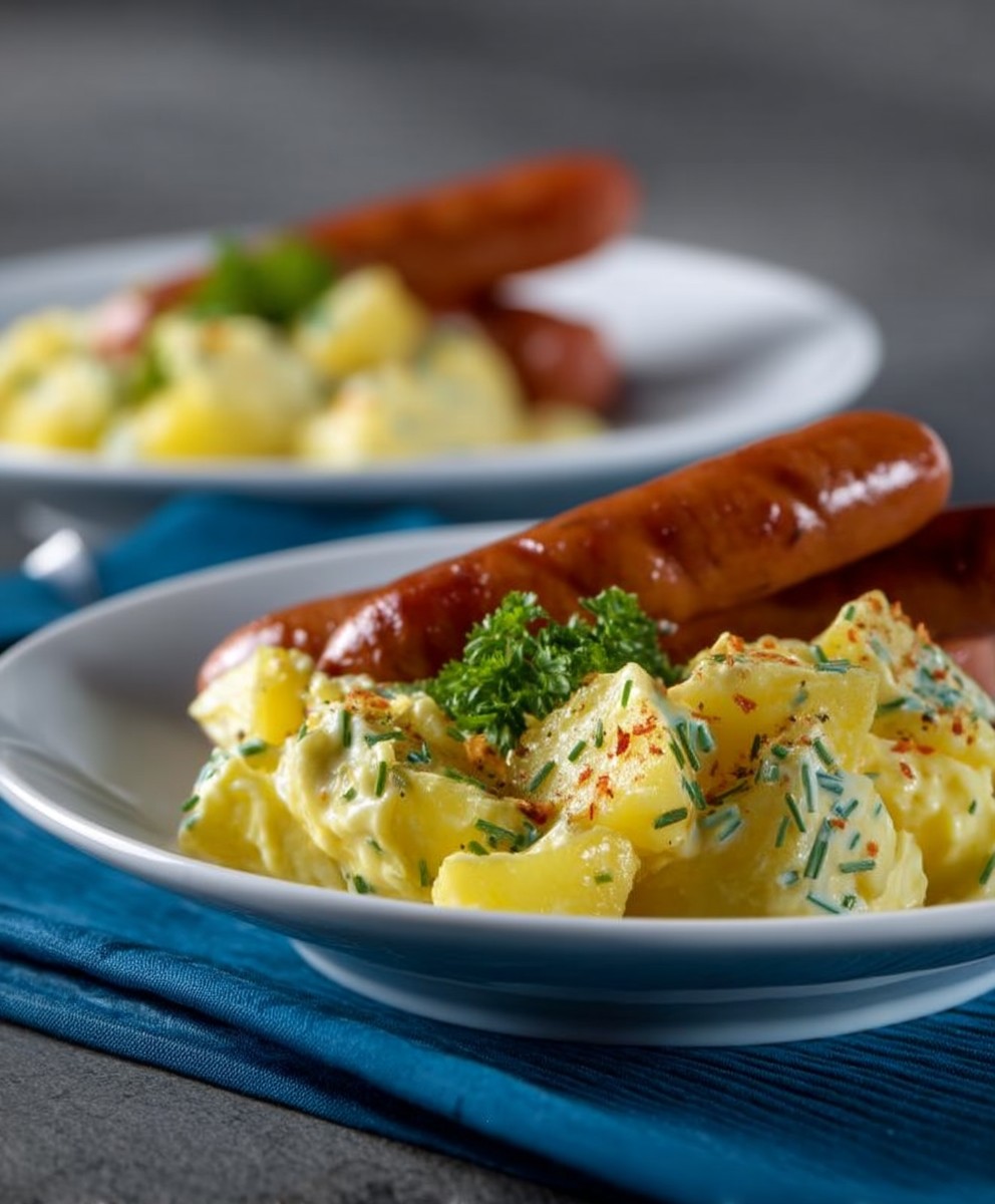 Kartoffelsalat mit Würstchen leicht