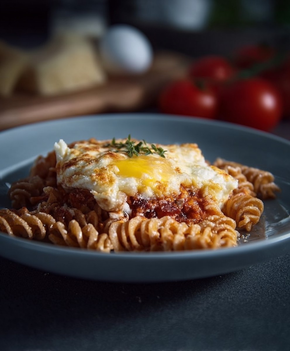 Bolognese Gratin Vollkorn Nudeln