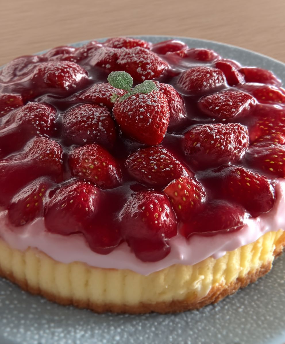 Erdbeerkuchen mit Quark backen