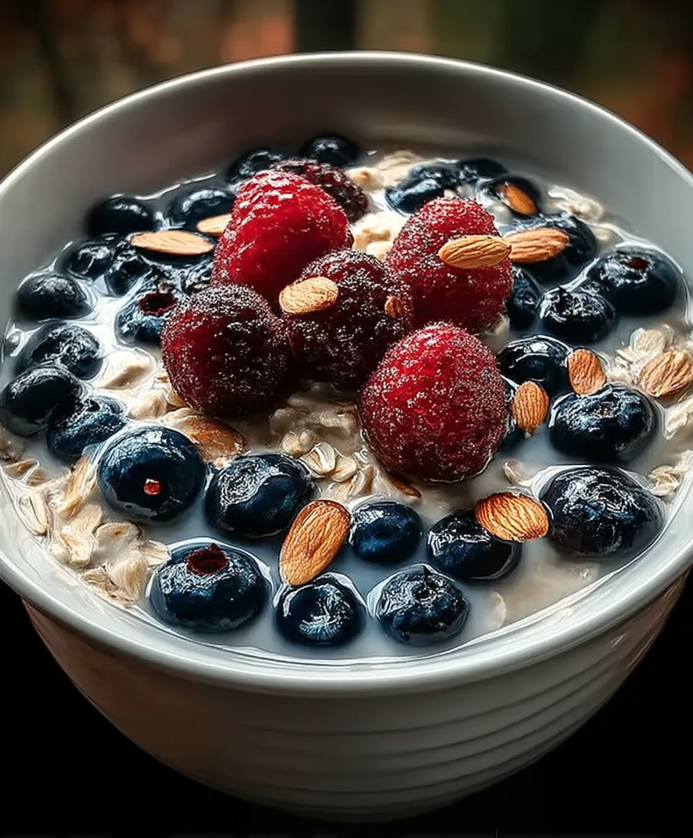 Beeren Mandel Haferbrei