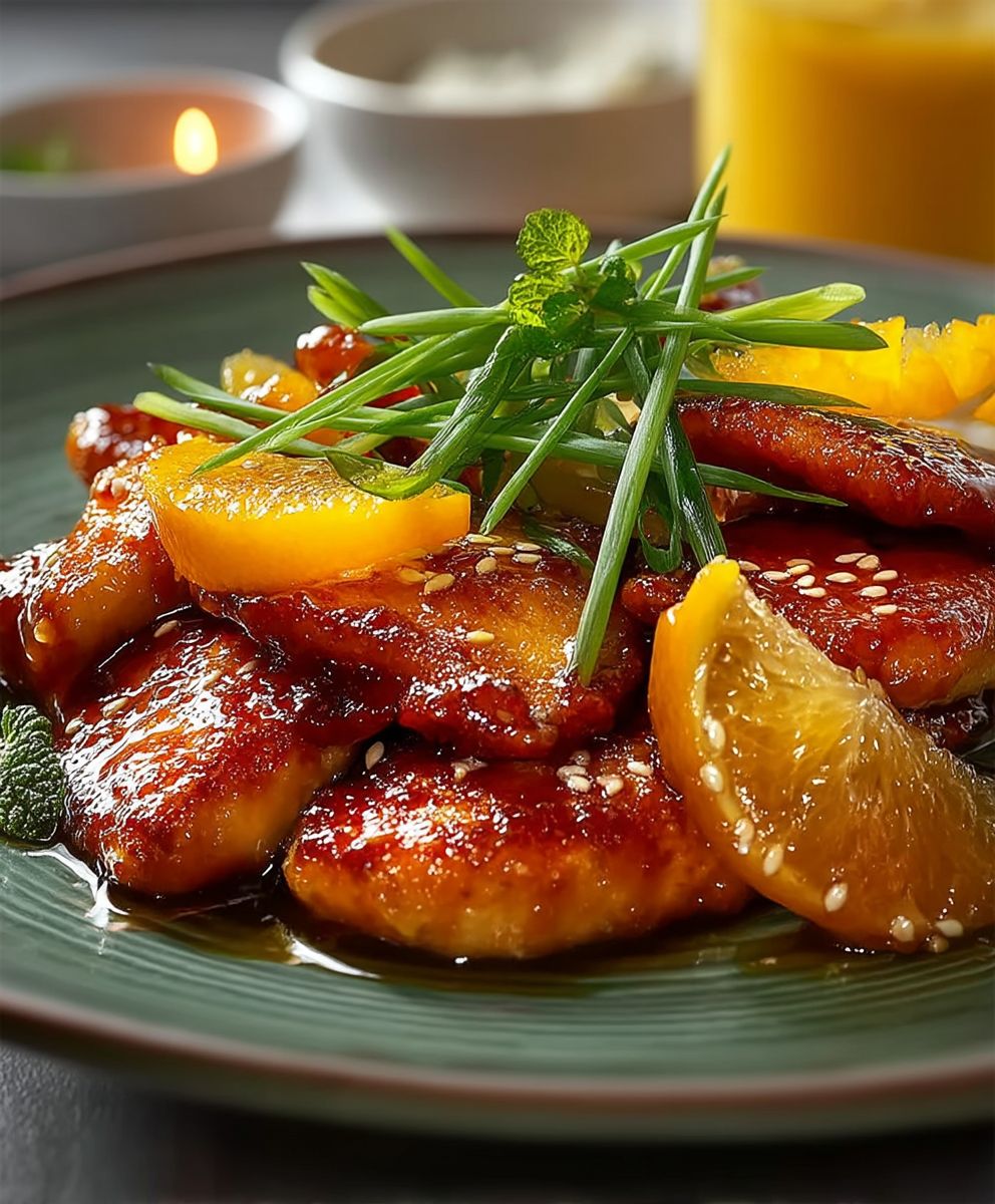 Süßsaures Hähnchen Orangensauce