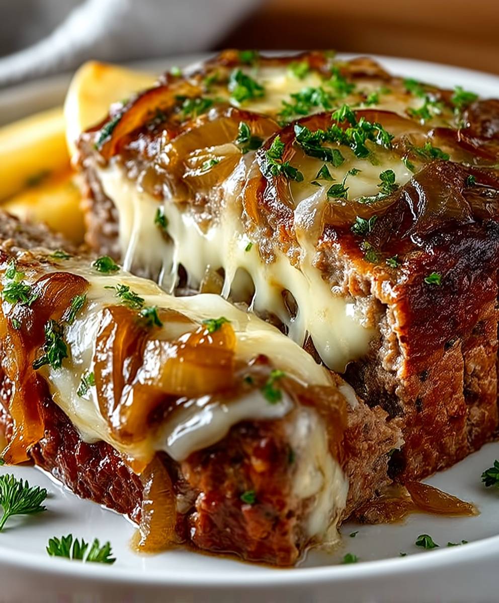 Französischer Zwiebel Hackbraten