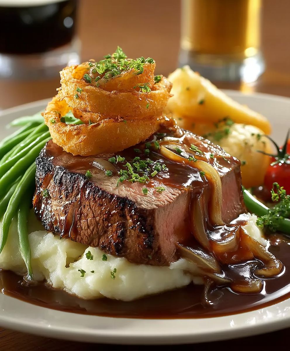 Kalbsfilet Bier Zwiebel Sauce