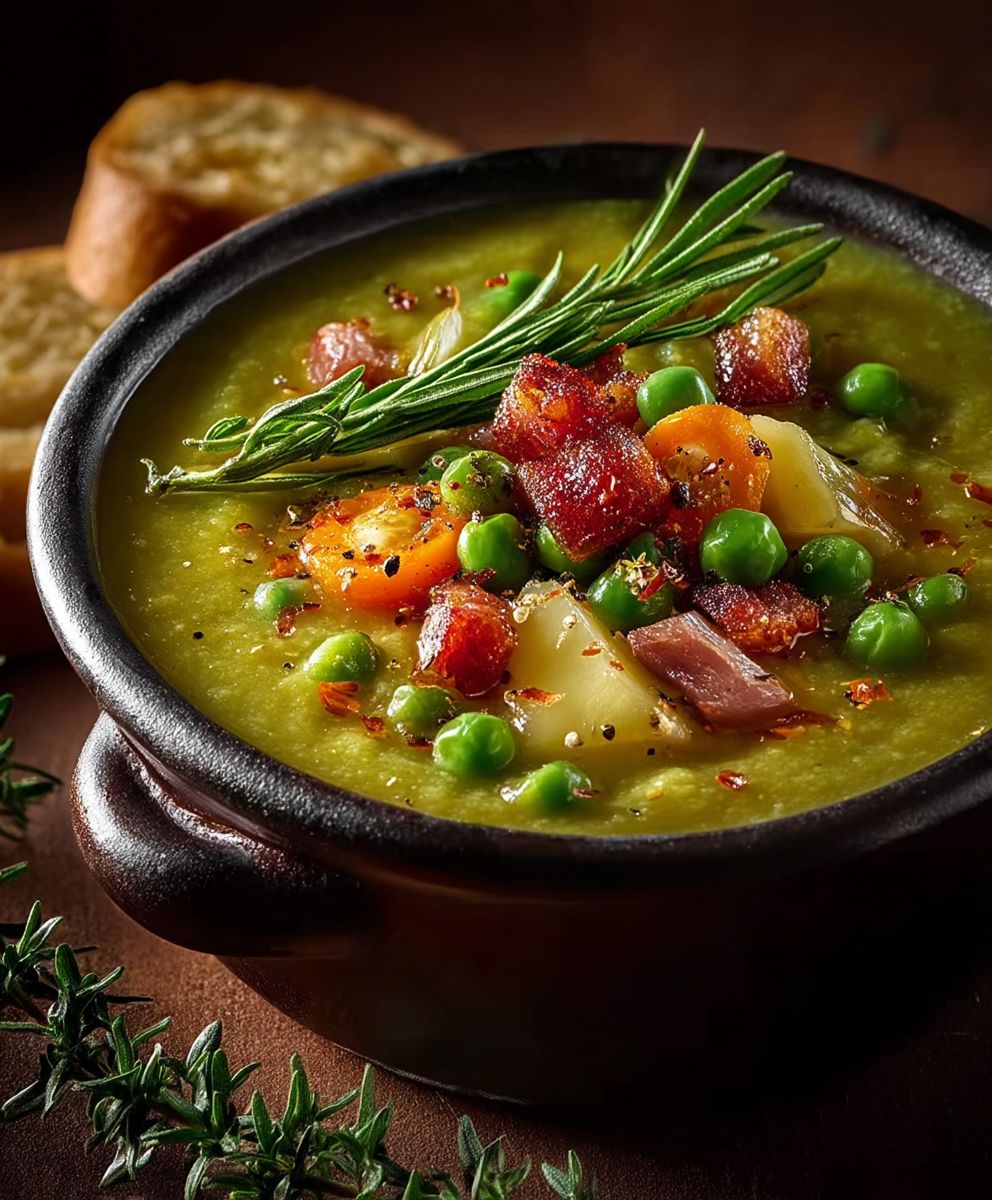 Erbsensuppe einfach schnell kochen