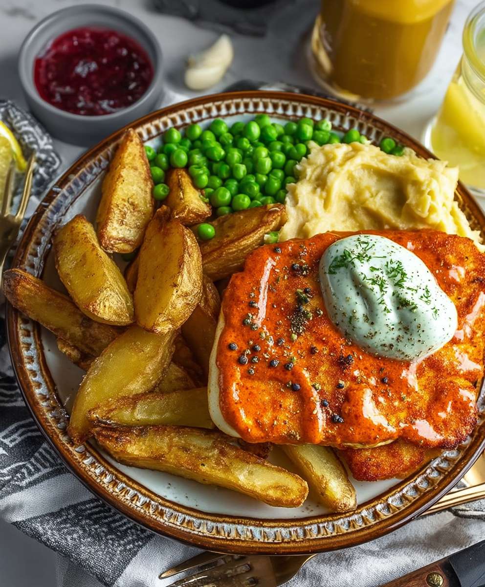 Halloumi mit Kartoffelspalten