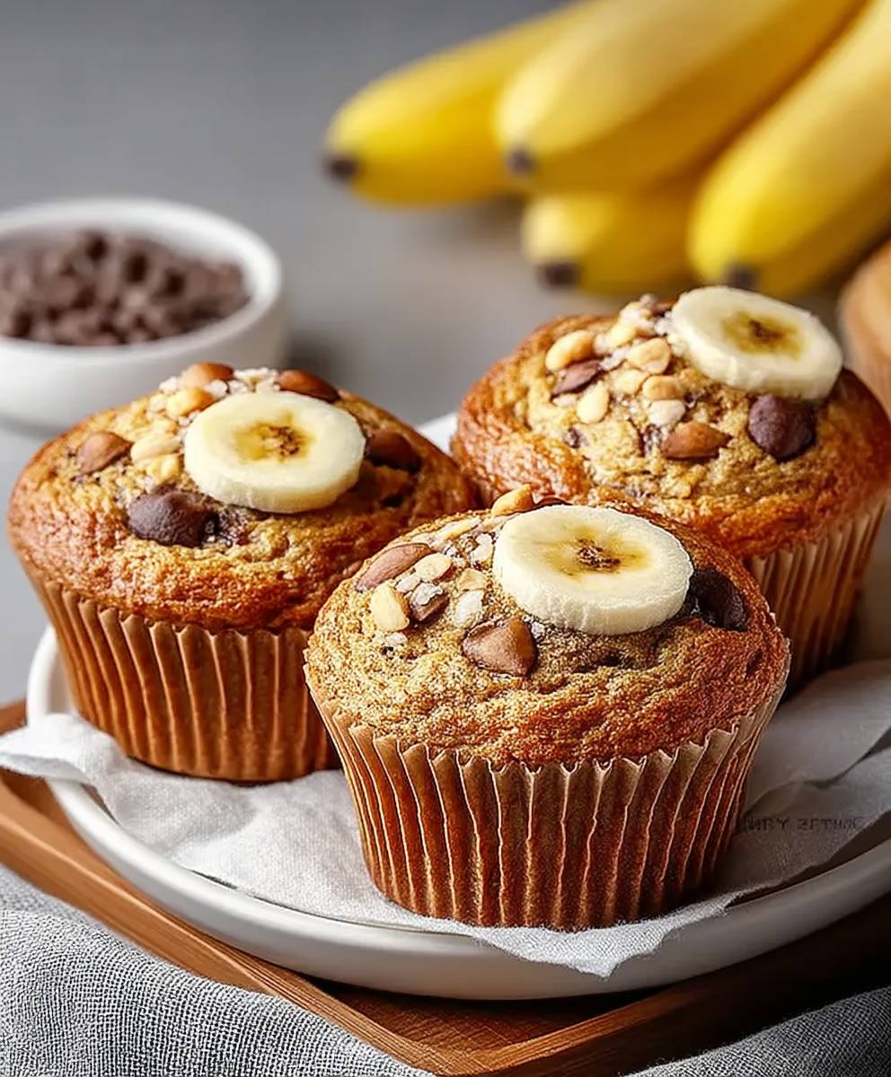 Mandelmehl Bananen Muffins