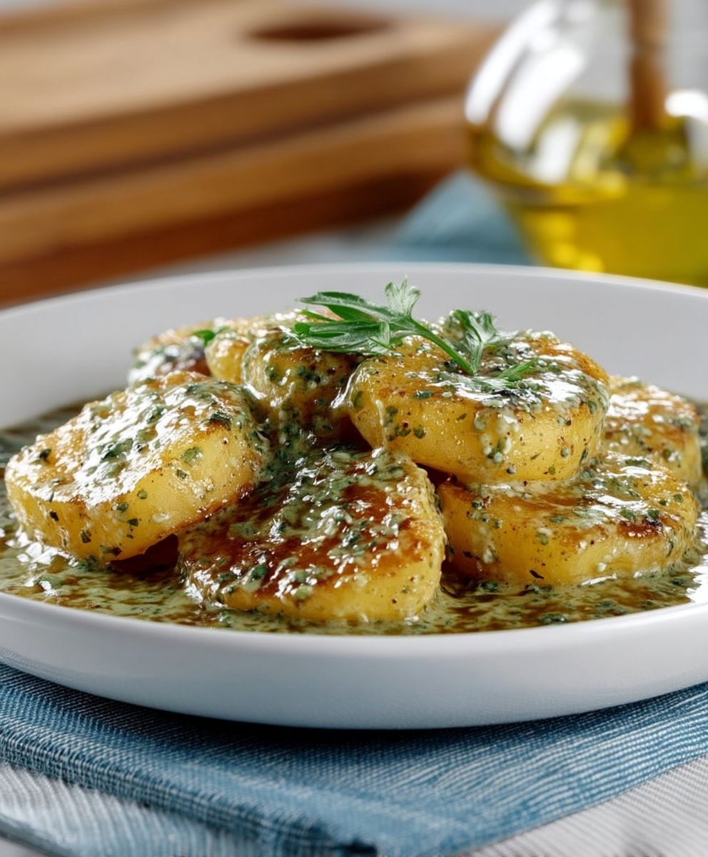 Kartoffeln mit Zwiebelsauce