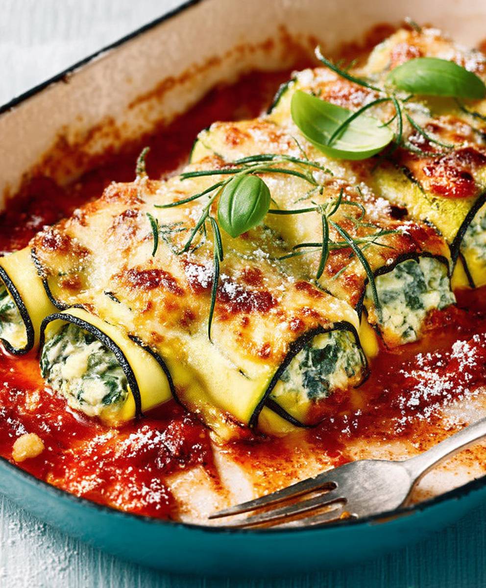 Cannelloni Ricotta Spinat Zucchini