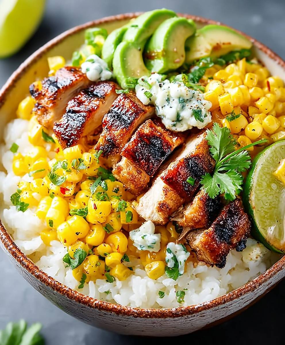 Street Corn Chicken Bowl