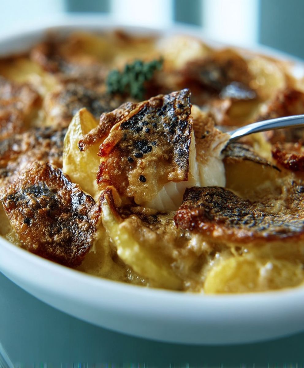 Kartoffel Fisch Gratin