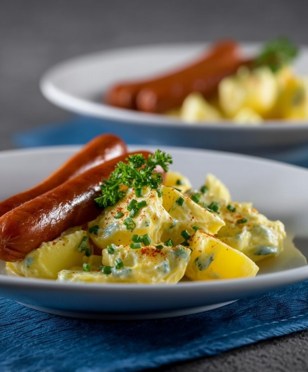 Kartoffelsalat mit Würstchen leicht