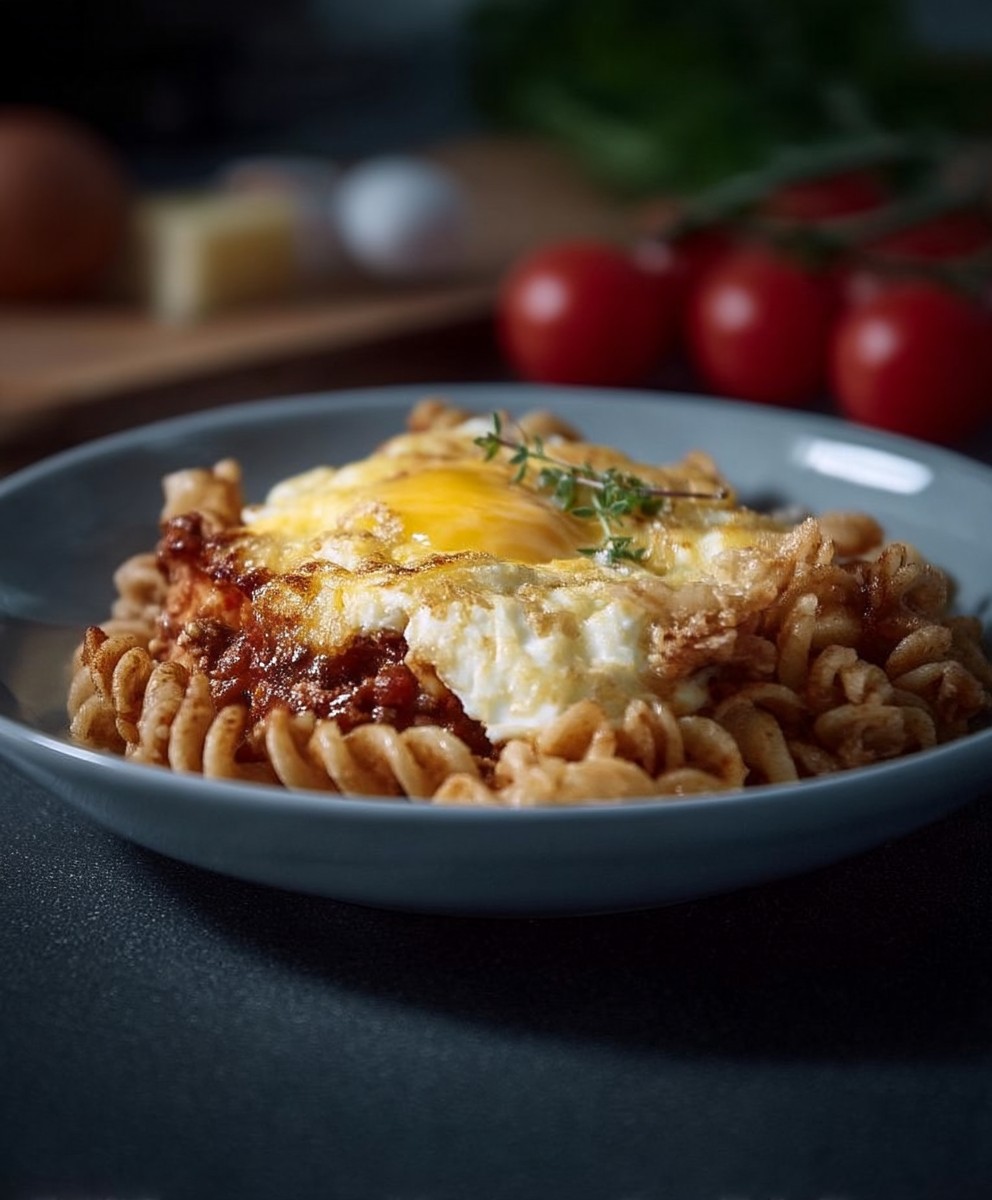 Bolognese Gratin Vollkorn Nudeln