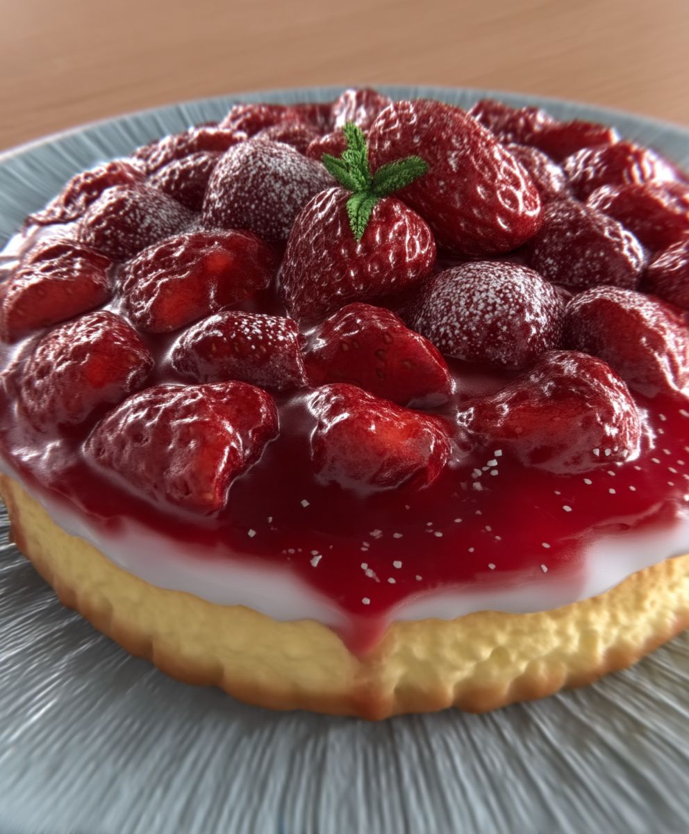 Erdbeerkuchen mit Quark backen