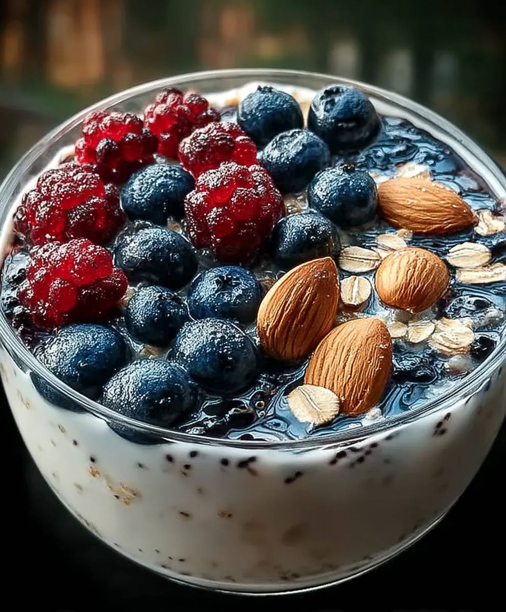 Beeren Mandel Haferbrei