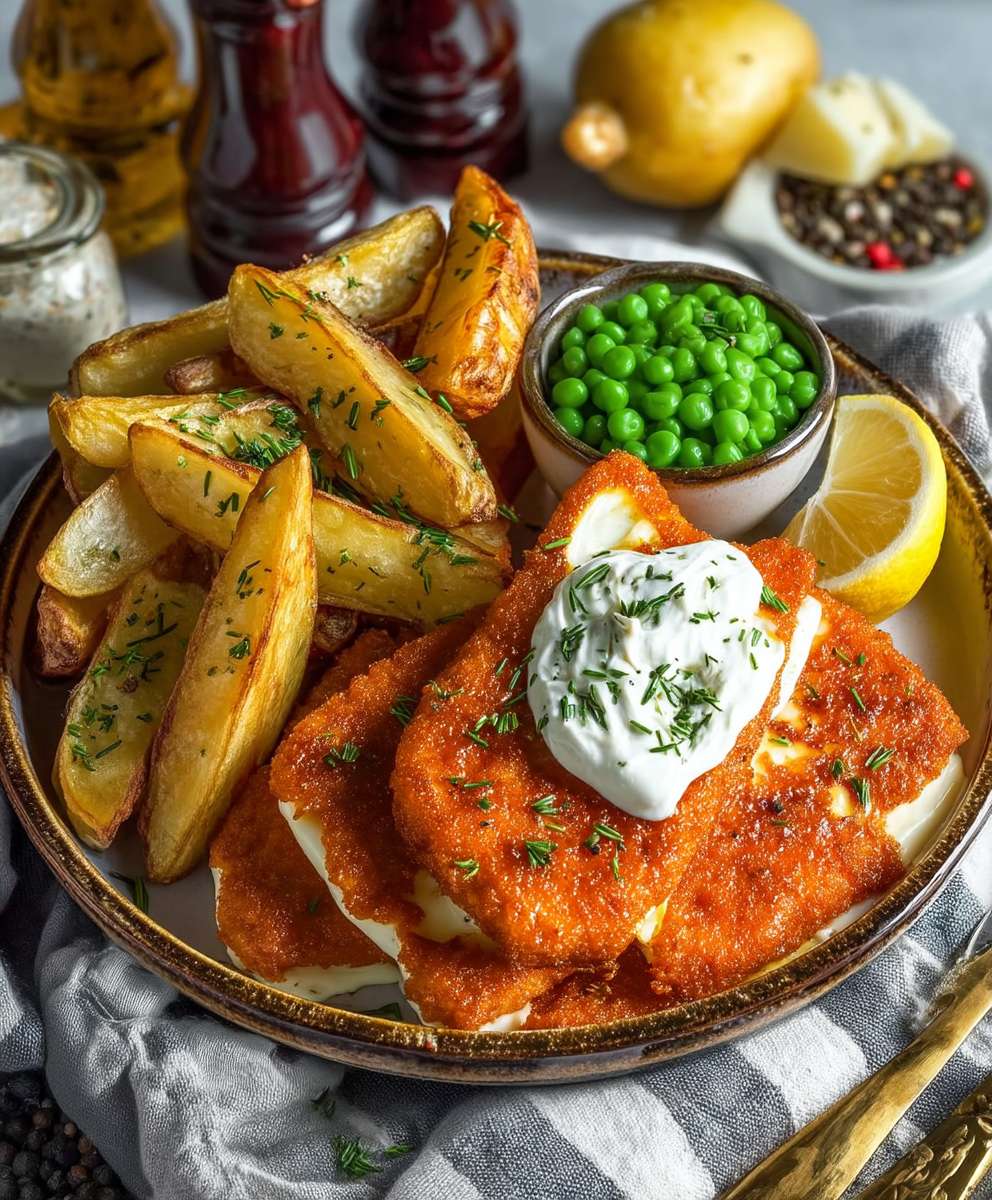 Halloumi mit Kartoffelspalten
