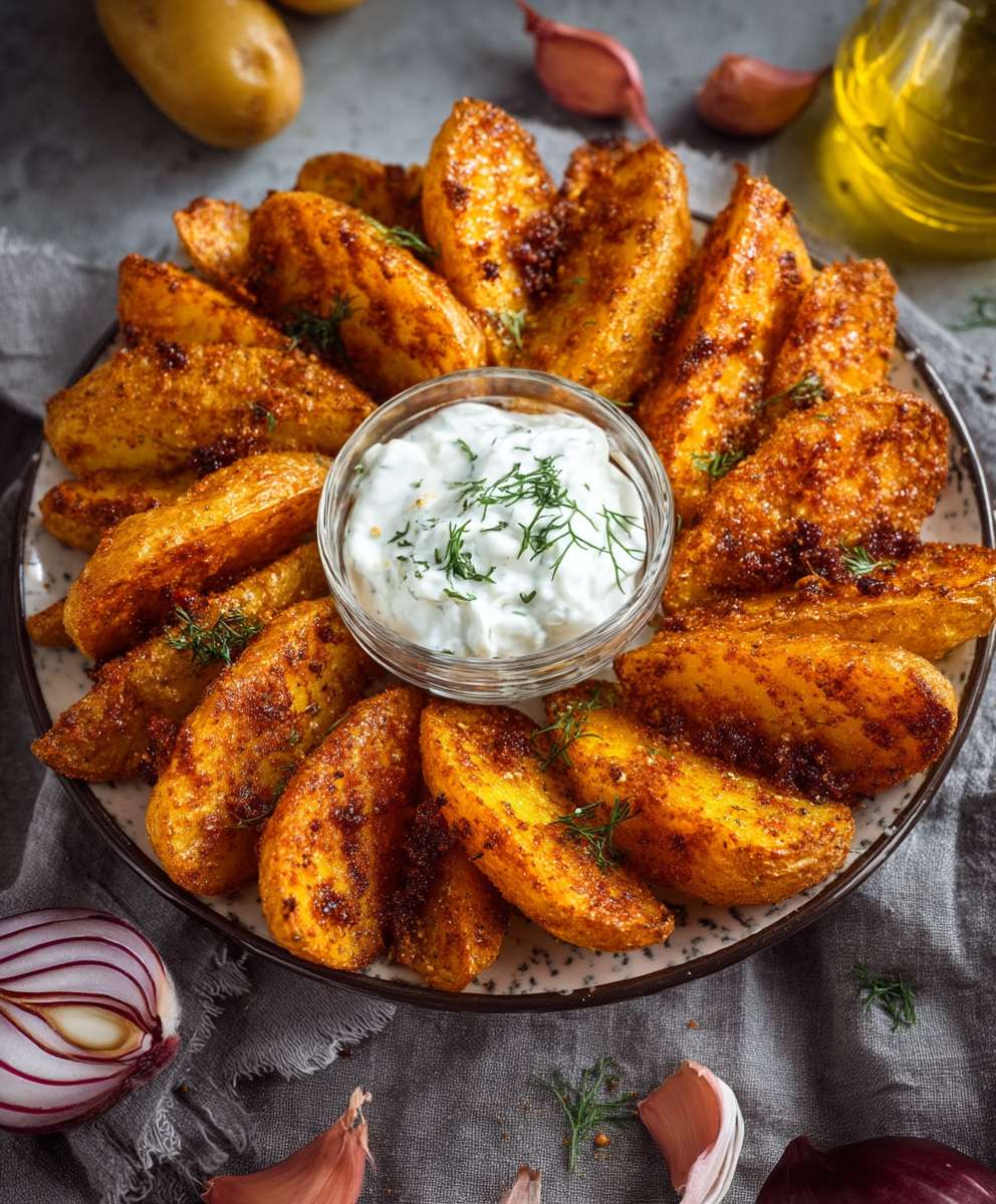 Knusprige Kartoffelspalten selber machen