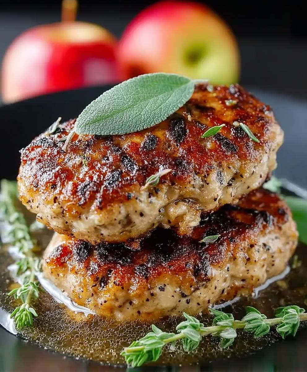 Hähnchen Apfel Frühstückswurst