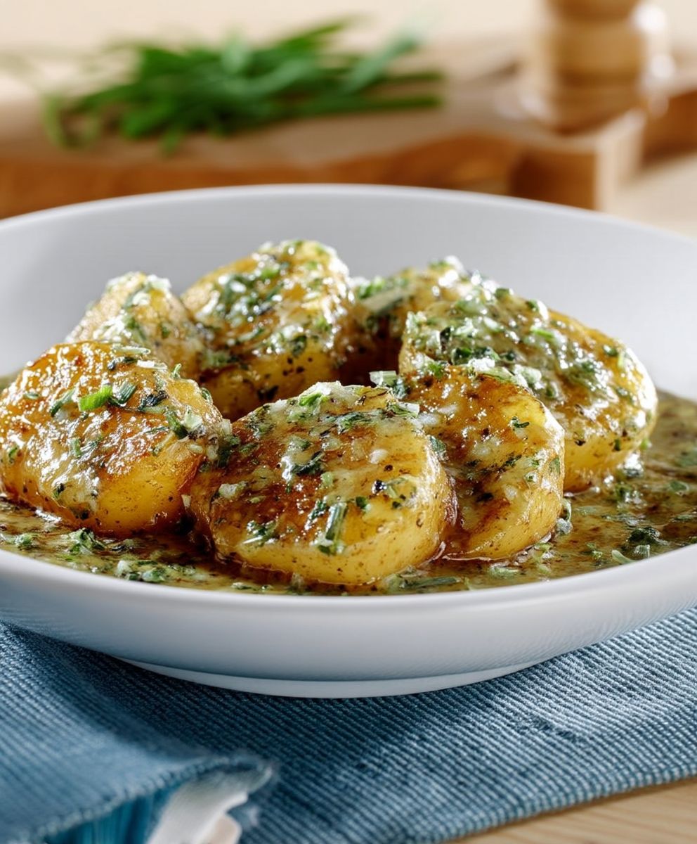 Kartoffeln mit Zwiebelsauce