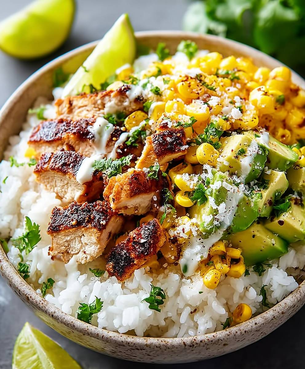 Street Corn Chicken Bowl