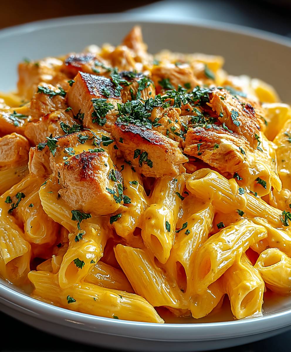 Buffalo Hähnchen Pasta