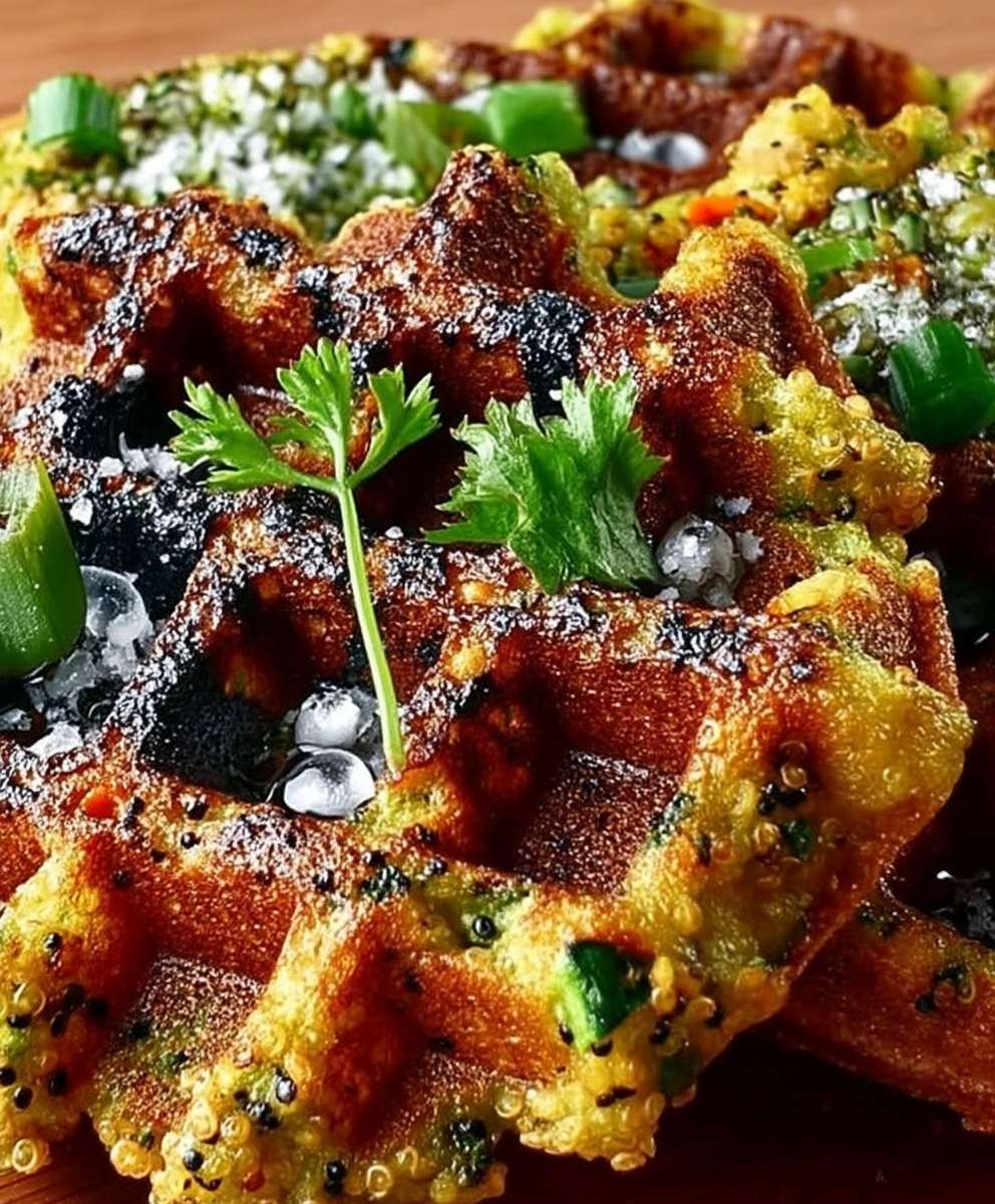 Gemüse Quinoa Waffeln