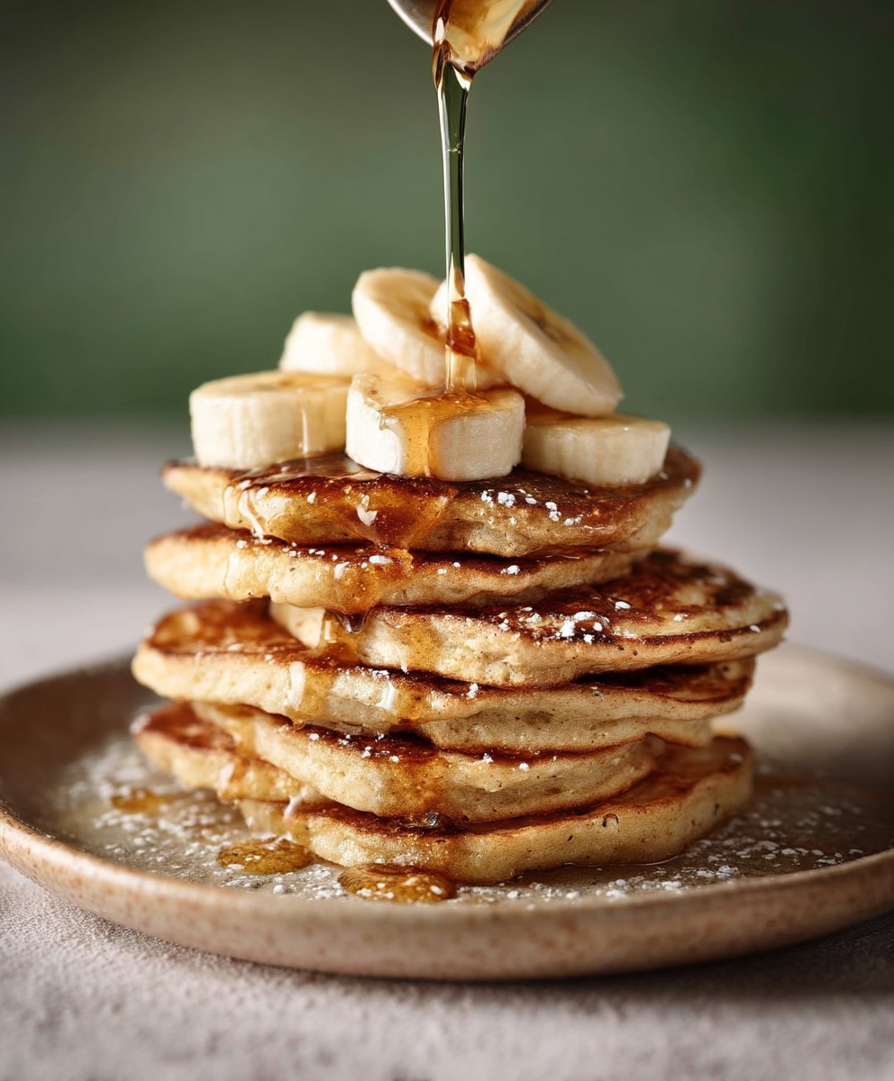 Fluffige Bananen Pancakes