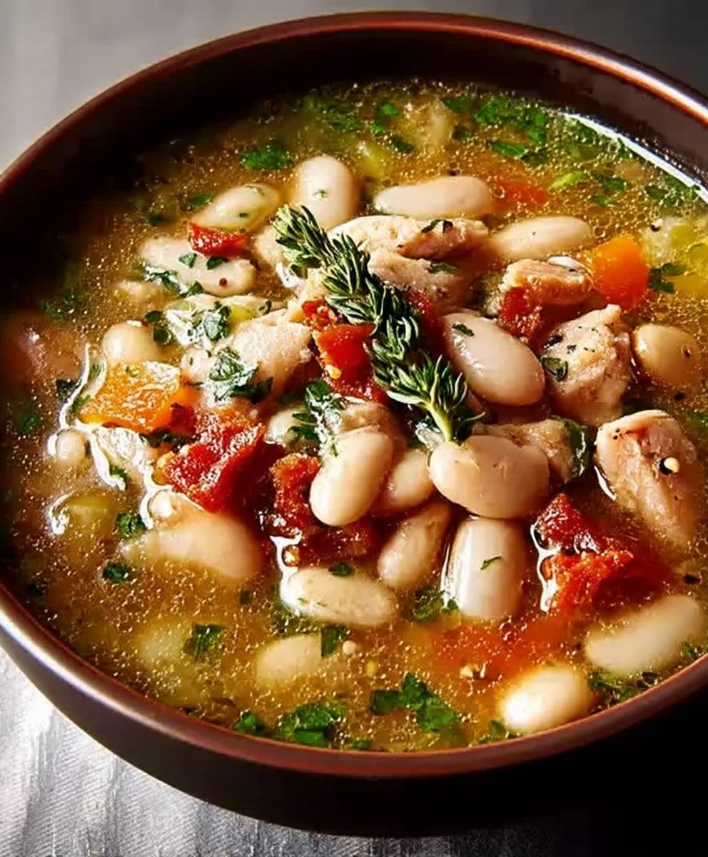 Kubanische weiße Bohnensuppe