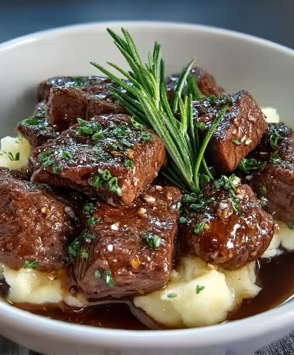 Knoblauch Rosmarin Rindfleischspitzen