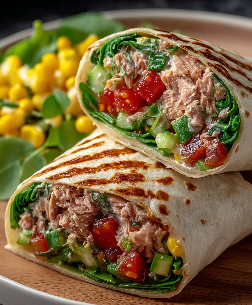 Thunfisch Wrap zubereiten