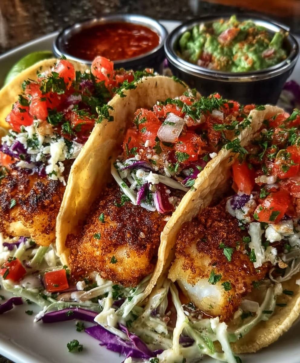 Heißluftfritteuse Fisch Tacos