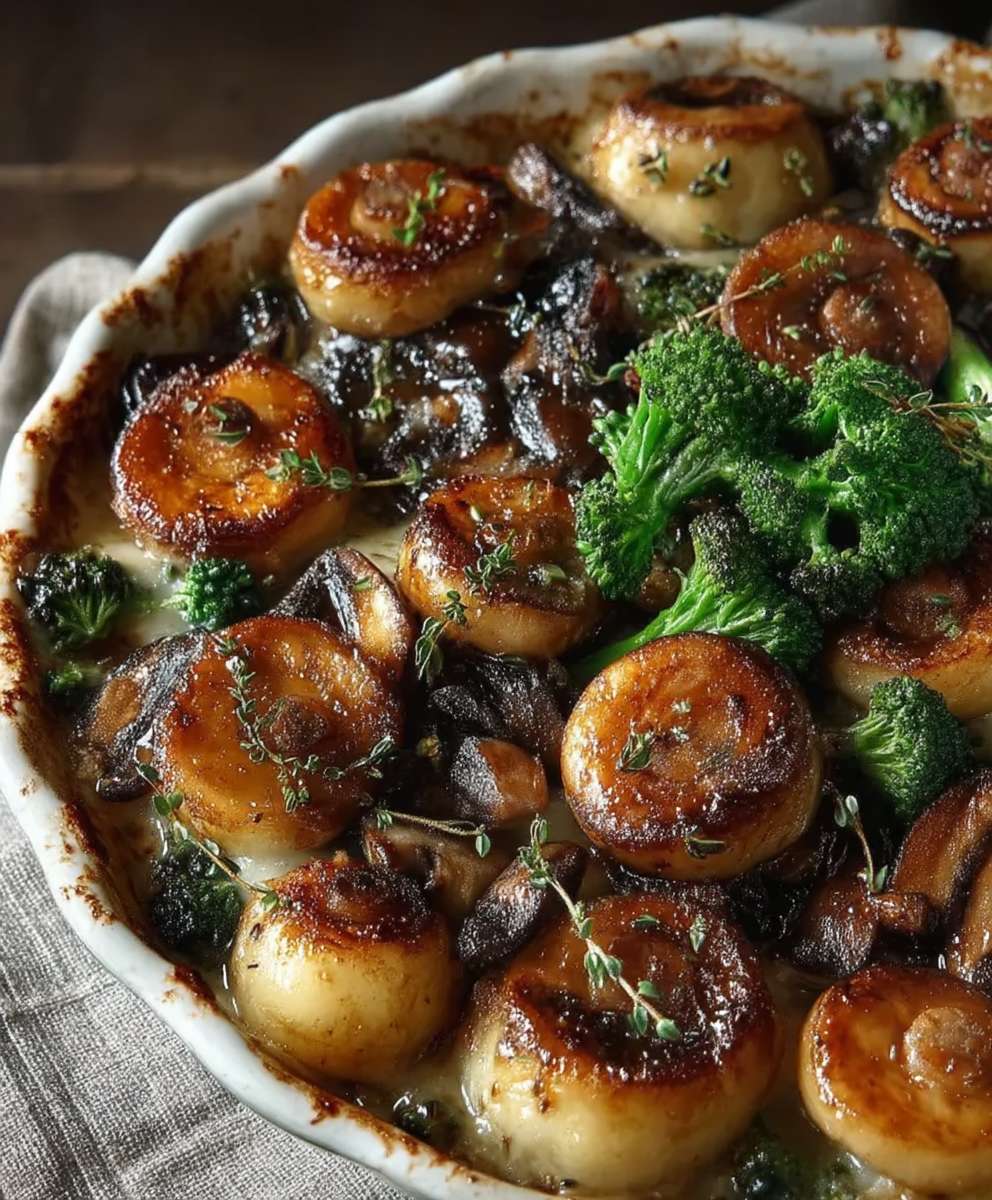 Brokkoli Champignons Pfanne