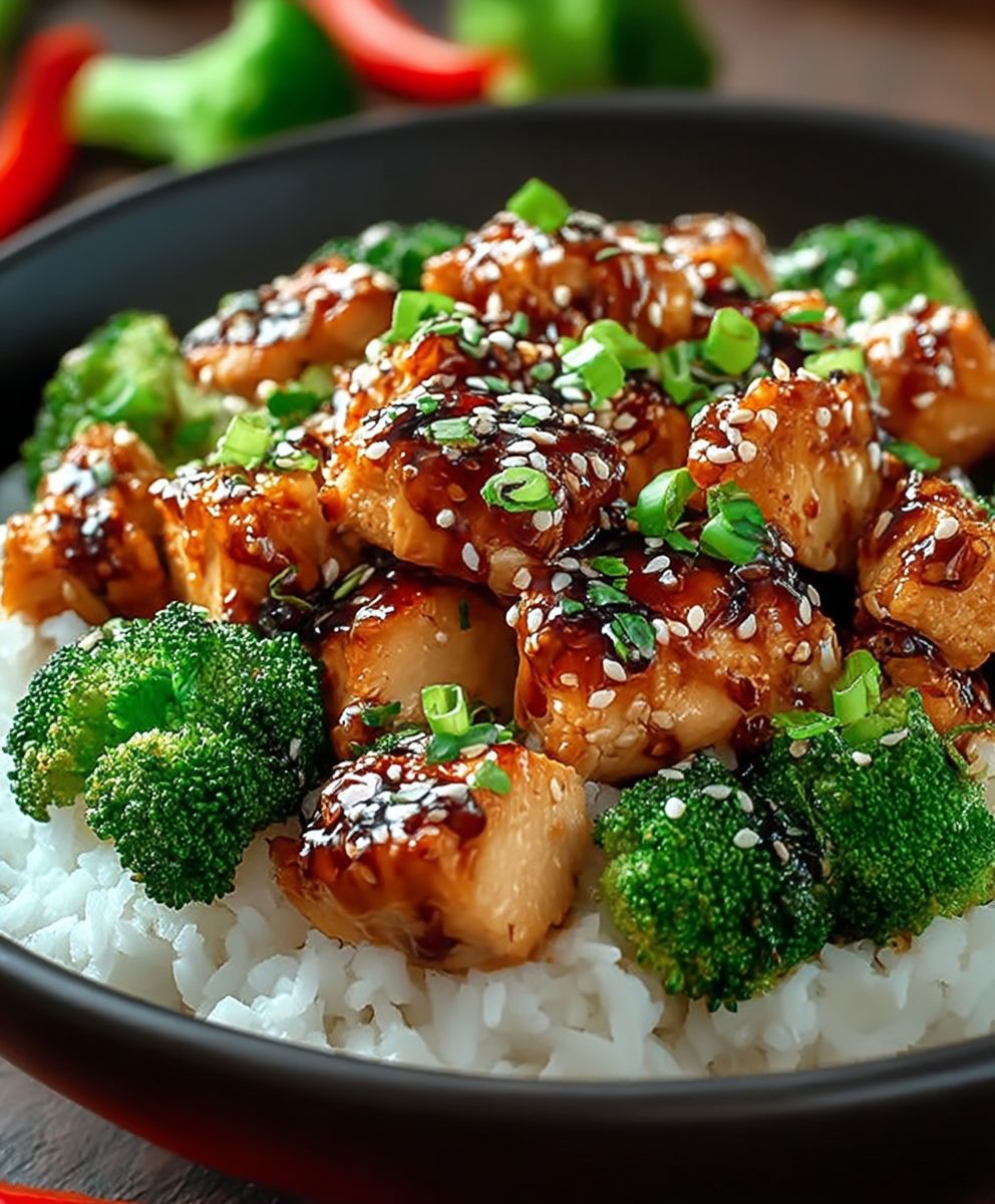 Chicken Teriyaki Brokkoli Reis