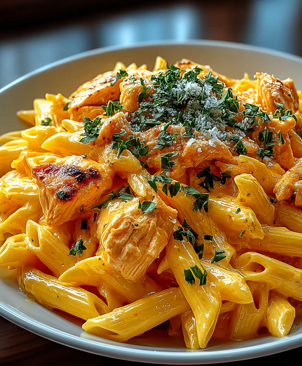 Buffalo Hähnchen Pasta