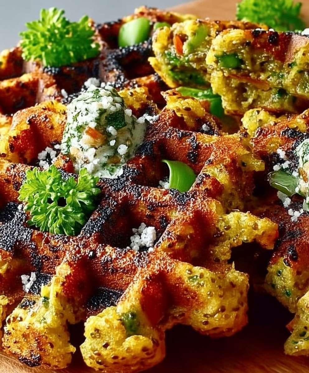 Gemüse Quinoa Waffeln